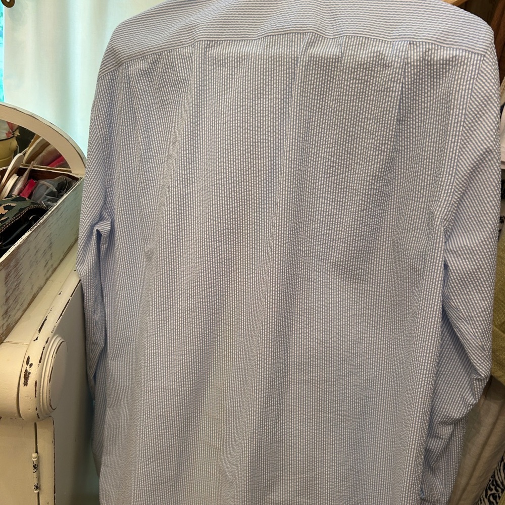 Paul & Shark Light Blue Striped Dress Shirt - Picture 5 of 8